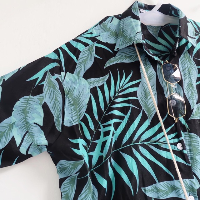 Oversize Tropical  daily shirt