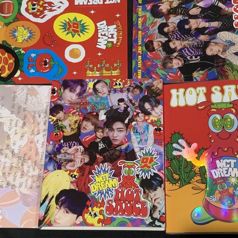 album only postcard book sticker poster hot sauce nct dream crazy ver folded poster haechan