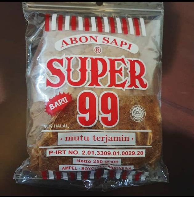 Abon sapi super cap 99 250 gram