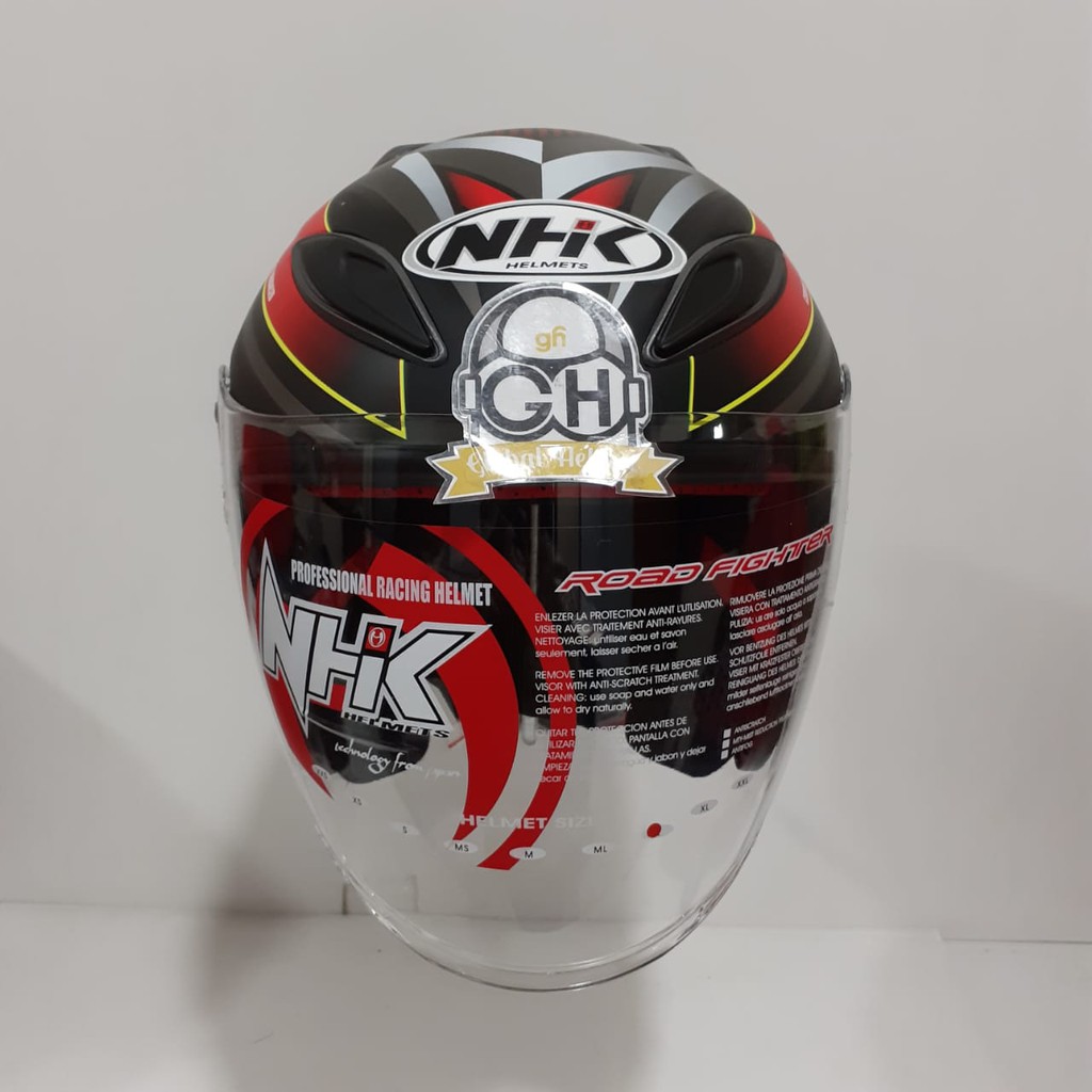 HELM NHK R6 MOTIF RALLY#2 BLACK RED DOFF