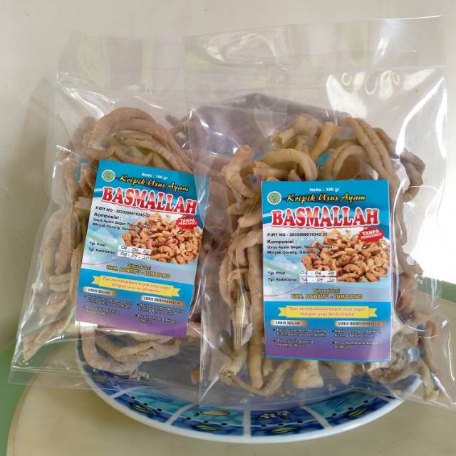 

Kripik Usus Ayam Original "Basmallah