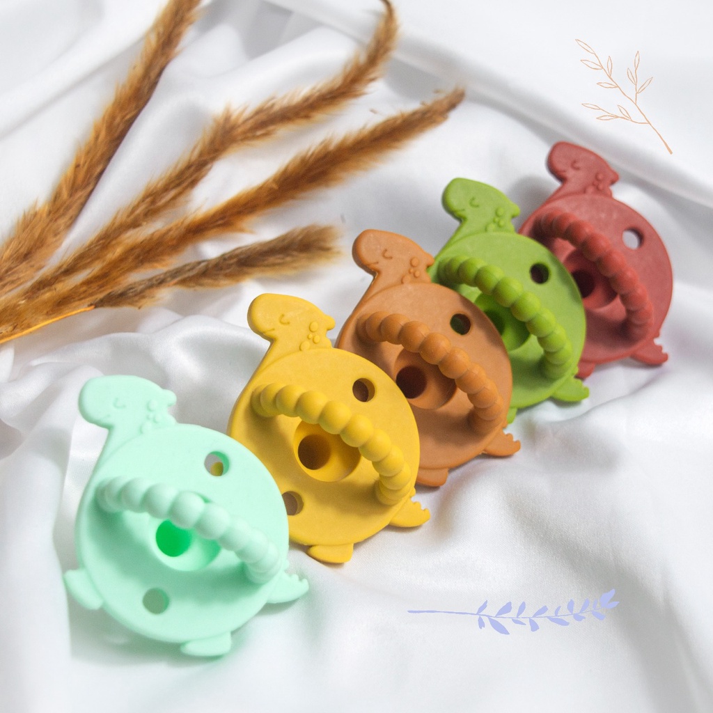 Empeng Silikon / kompeng silicone bayi Pacifier Baby Wadah Box kotak empeng Food Grade Silicone Soother