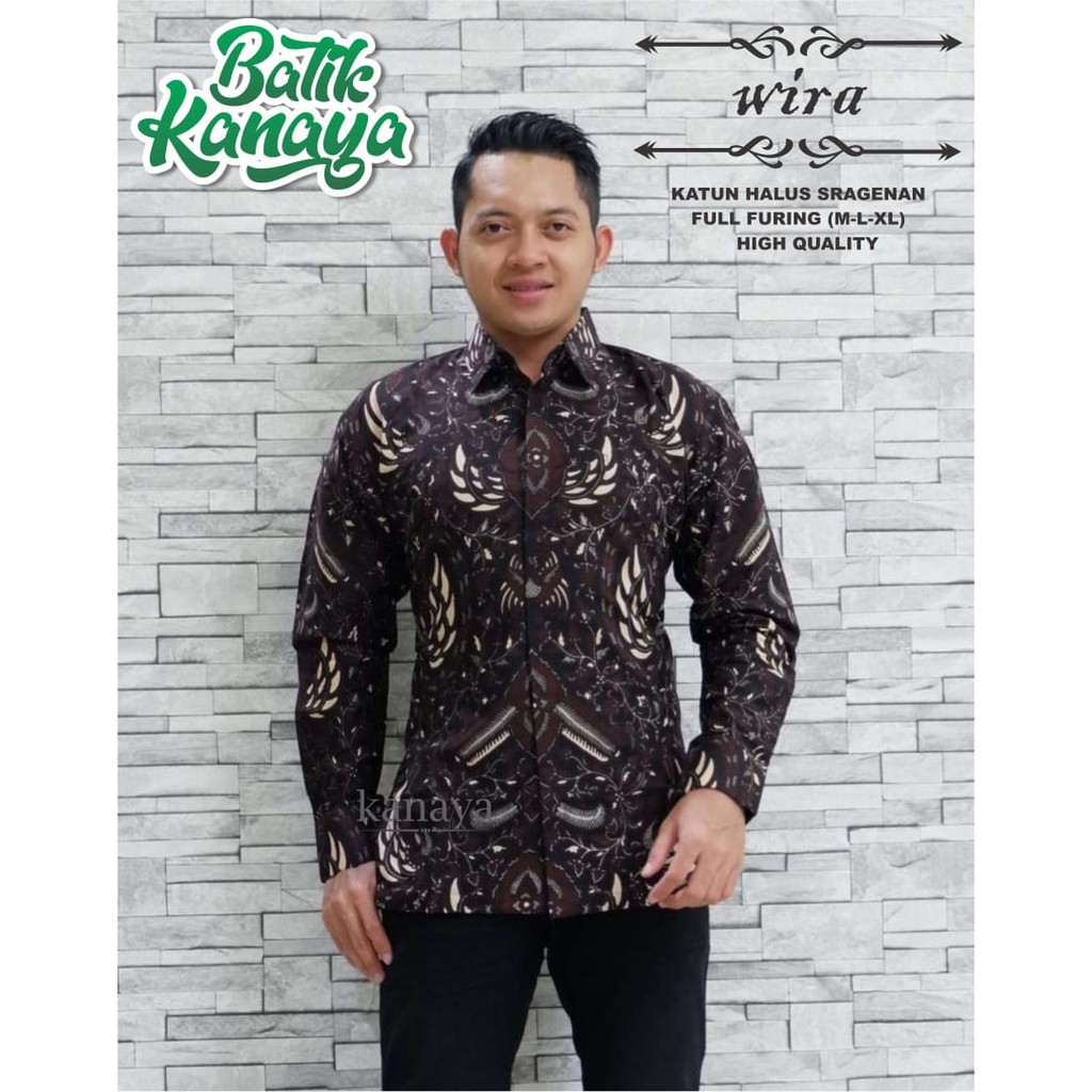 TERBARU TERMURAH TERKINI TERLARIS PAKAIAN BUTIK / WIRA/Kemeja batik/Batik pria/Hem batik