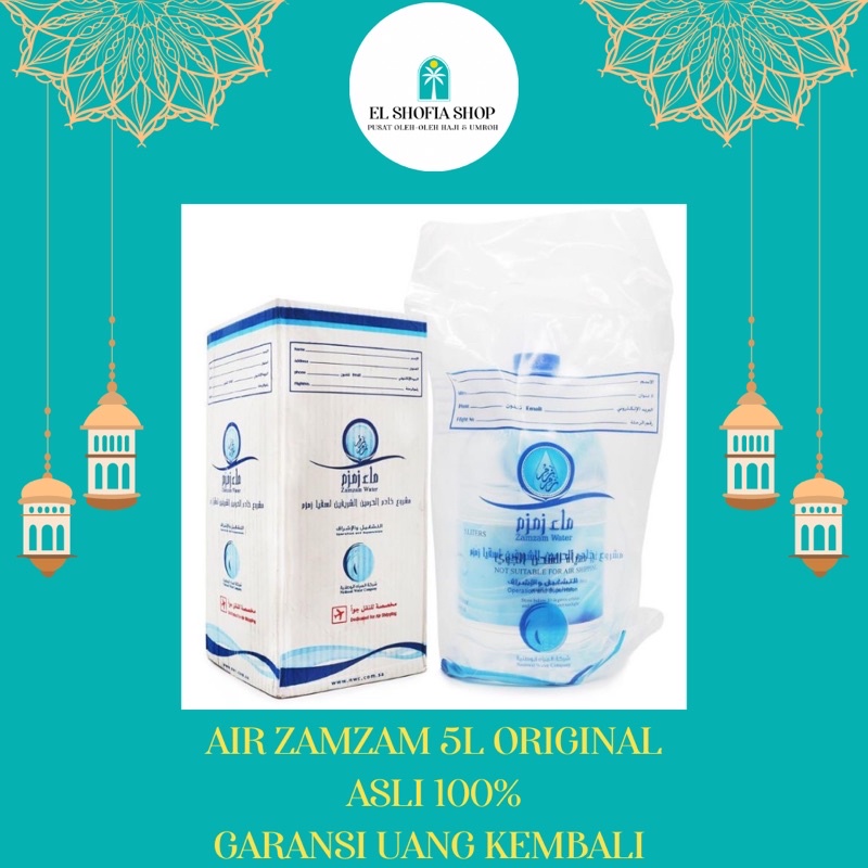 Jual Air Zamzam 5 Liter 100 Original Shopee Indonesia 4707