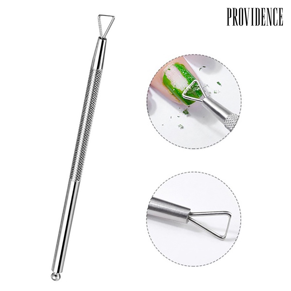 Providence Stainless Steel Nail Art UV Gel Polish Remover Rod Pusher Cleaner Manicure Tool