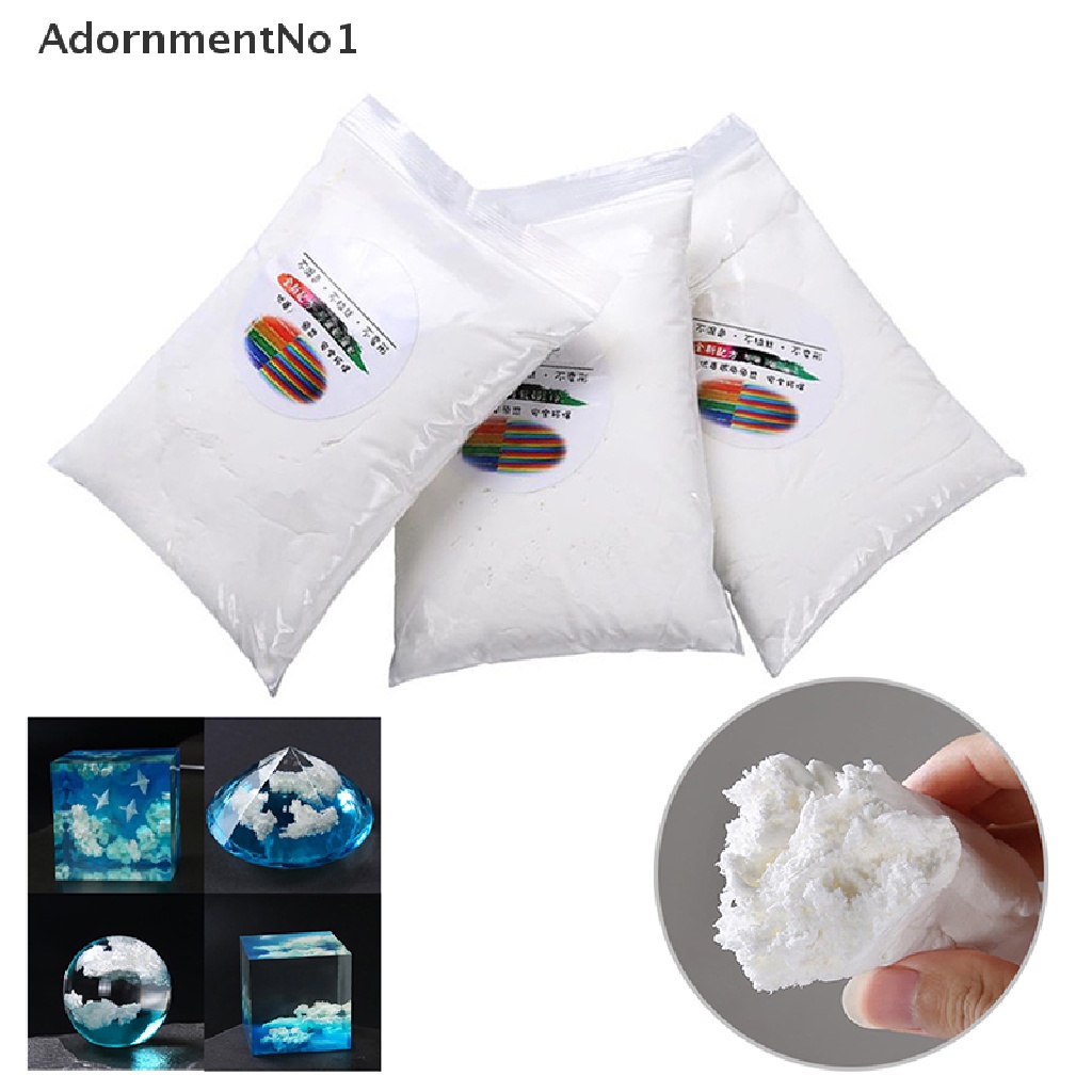 (AdornmentNo1) Filler / Pengisi Slime Kristal Epoksi Handmade DIY Bentuk Awan Putih