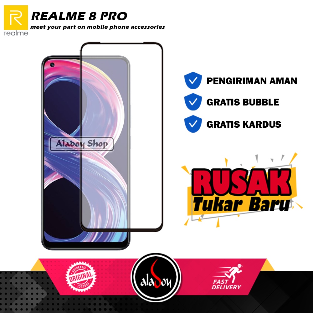 Tempered Glass Realme 8 Pro 2021 Anti Gores Layar Screen Protector