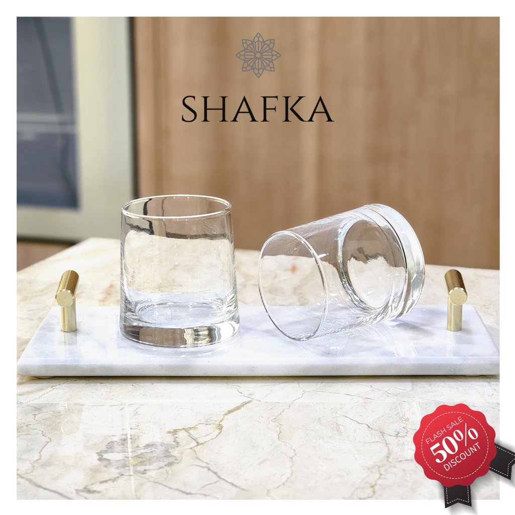 SHAFKA OnTheRock Gelas Cantik European Style Gelas Aestetik