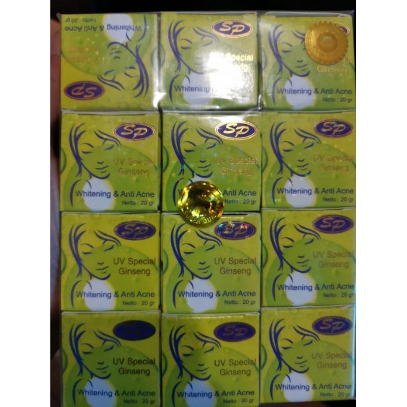 CREAM SP GINGSENG WHITENING ANTI ACNE ORIGINAL HOLO ASLI HOLO KUDA