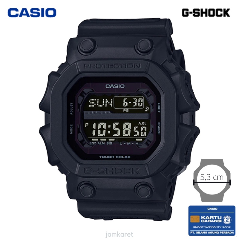 JAM TANGAN PRIA CASIO G-SHOCK GX-56BB-1 ORIGINAL - GSHOCK GX56BB HITAM TOUGH SOLAR