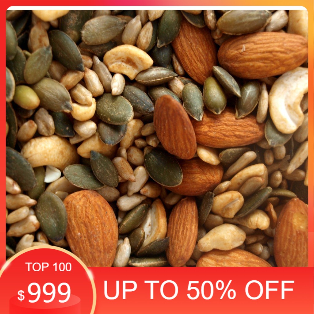 

Terlaris Mix Nut / Kacang Panggang / Roasted Nut / almond / walnut / cashew mede / sunflower / pumpkin