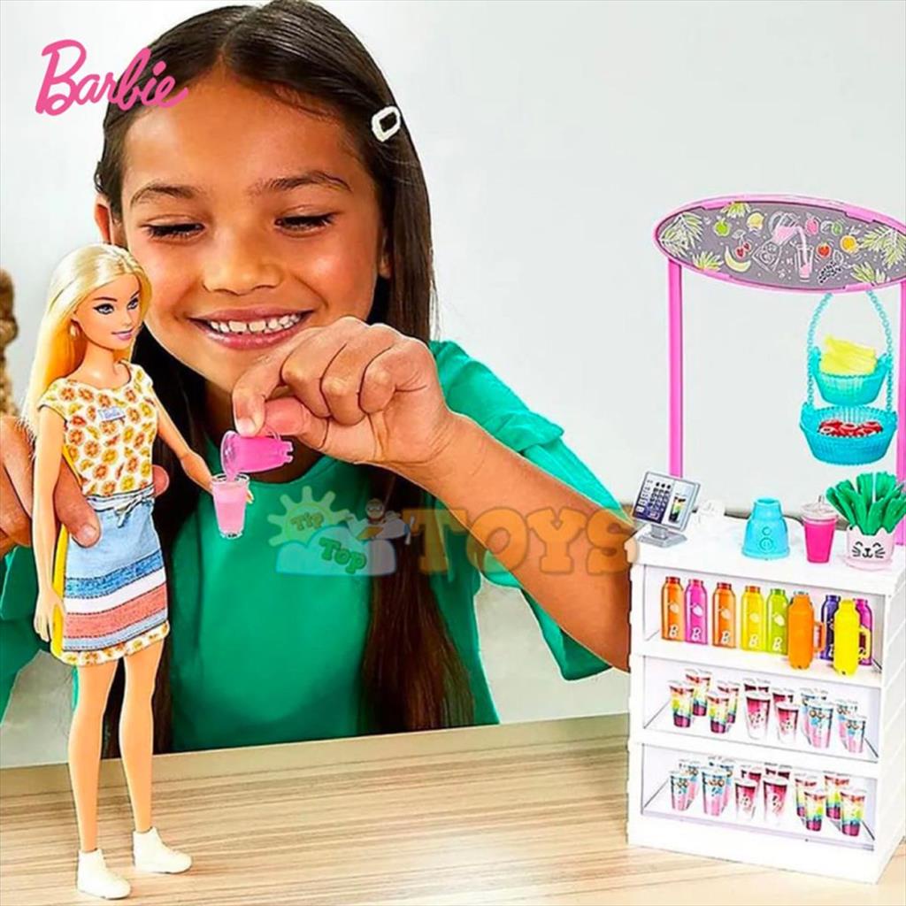 Barbie Smoothie Bar Playset GRN75 Boneka Barbie