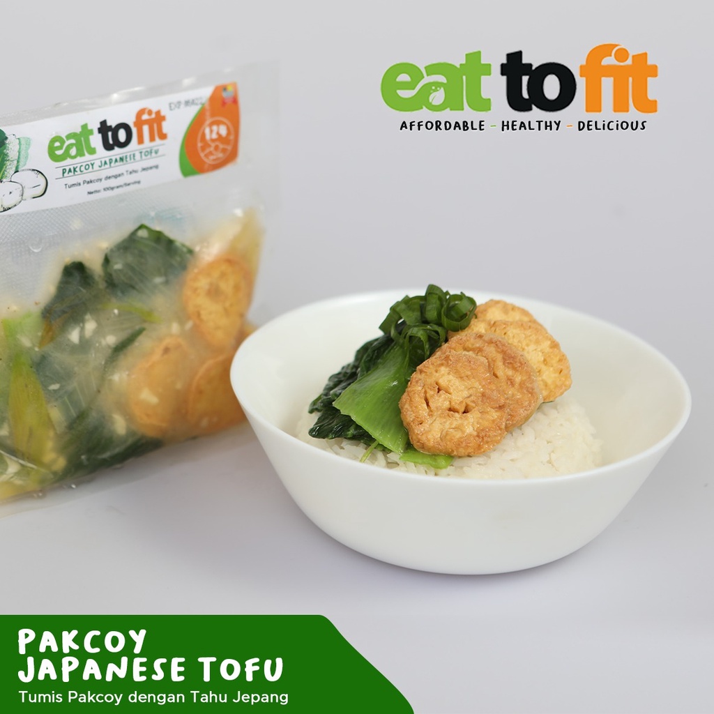 FROZEN FOOD MAKANAN DIET EAT TO FIT PAKCOY JAPANESE TOFU - 100 gr