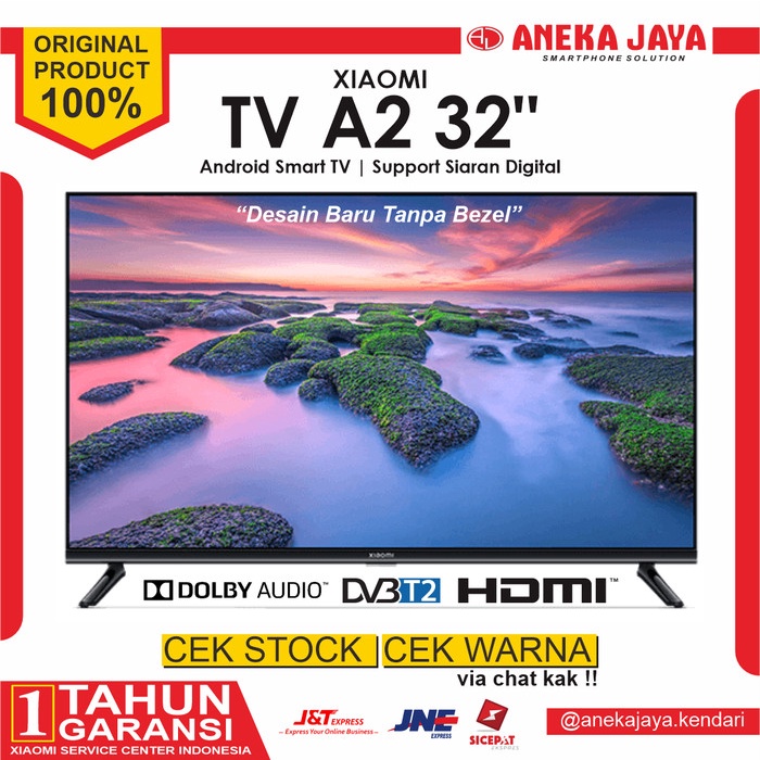Xiaomi TV A2 32" Inci Model Baru Garansi Resmi 1 Tahun