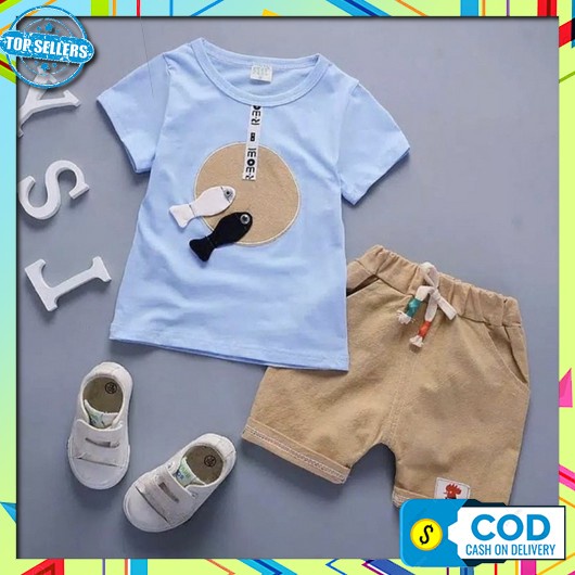 Setelan Anak Korean Style Stelan Anak Balita Baju Anak Setelan Hari Raya Oneset Anak Cowok Baju Leba