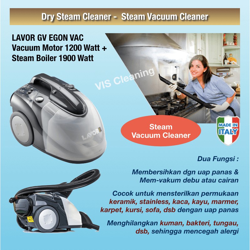 Hot Steam Vacuum Cleaner Lavor GV Egon VAC