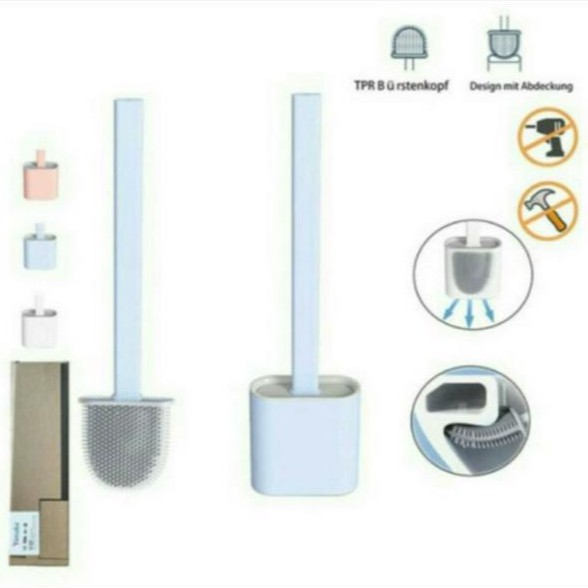 BRUSH TOILET SIKAT WC SILICONE / ELASTIS PEBERSIH WC