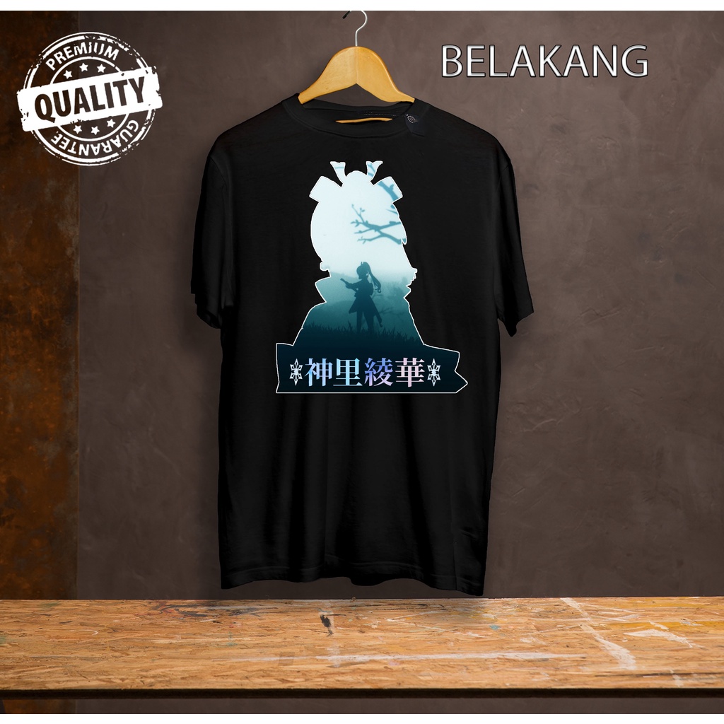 Kaos Tshirt Game Genshin Impact Ayaka 03 - Baju Wibu - Baju Otaku - Baju pria