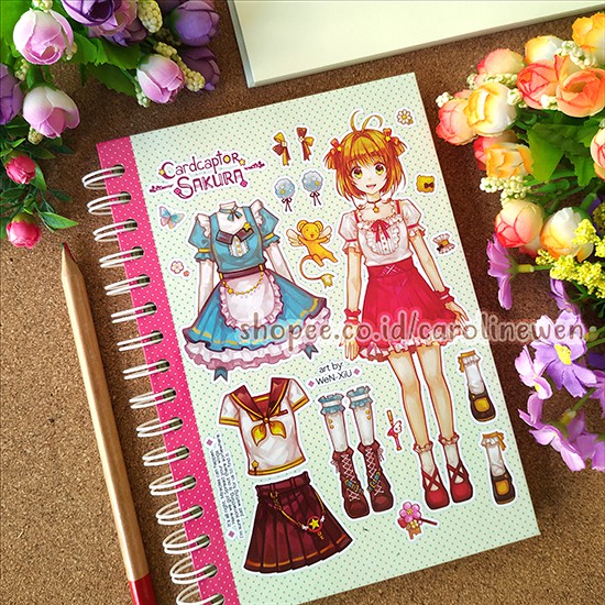 Sketchbook Cardcaptor Sakura A5 Tebal Spiral Hardcover 