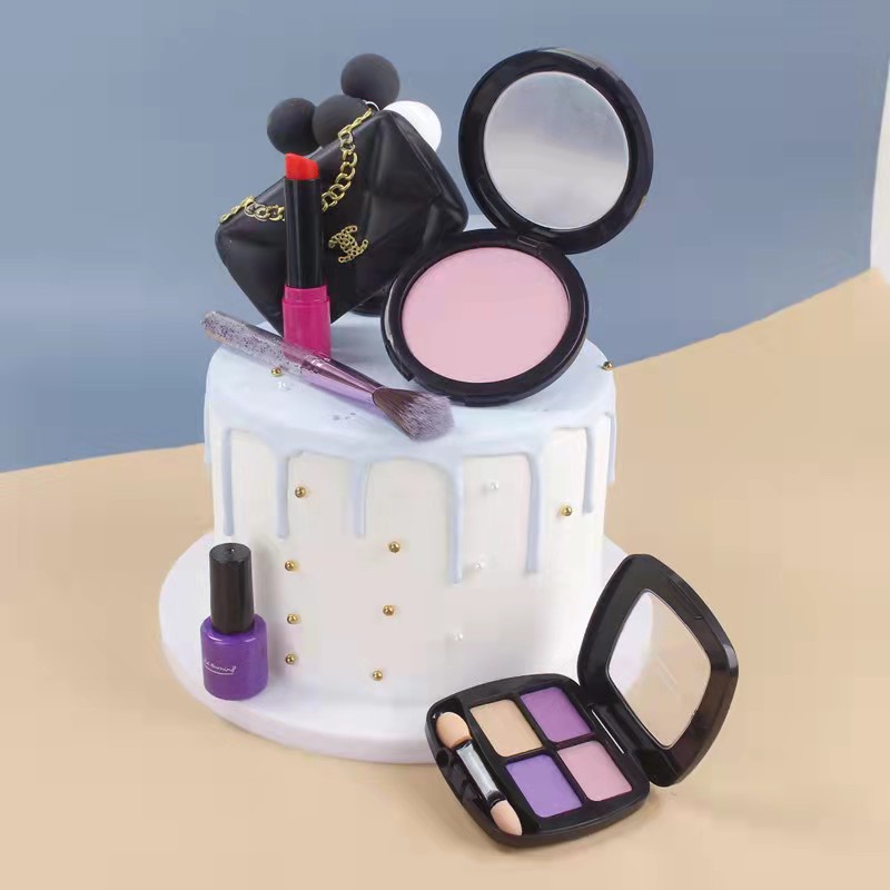 Set Cake Topper Penghias Kue Ulang Tahun Ultah Happy Birthday Makeup