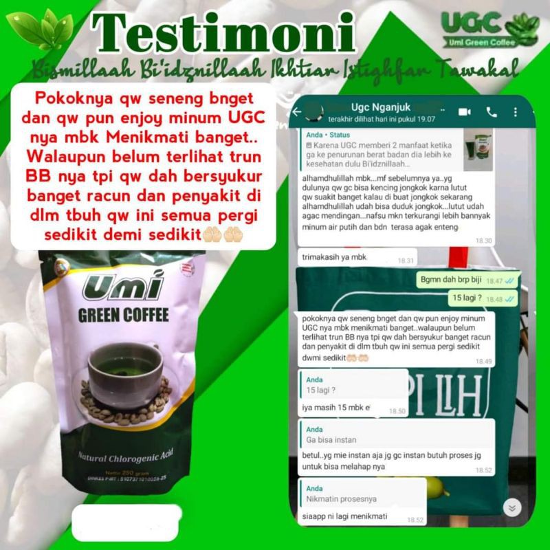 

UGC umi green coffee