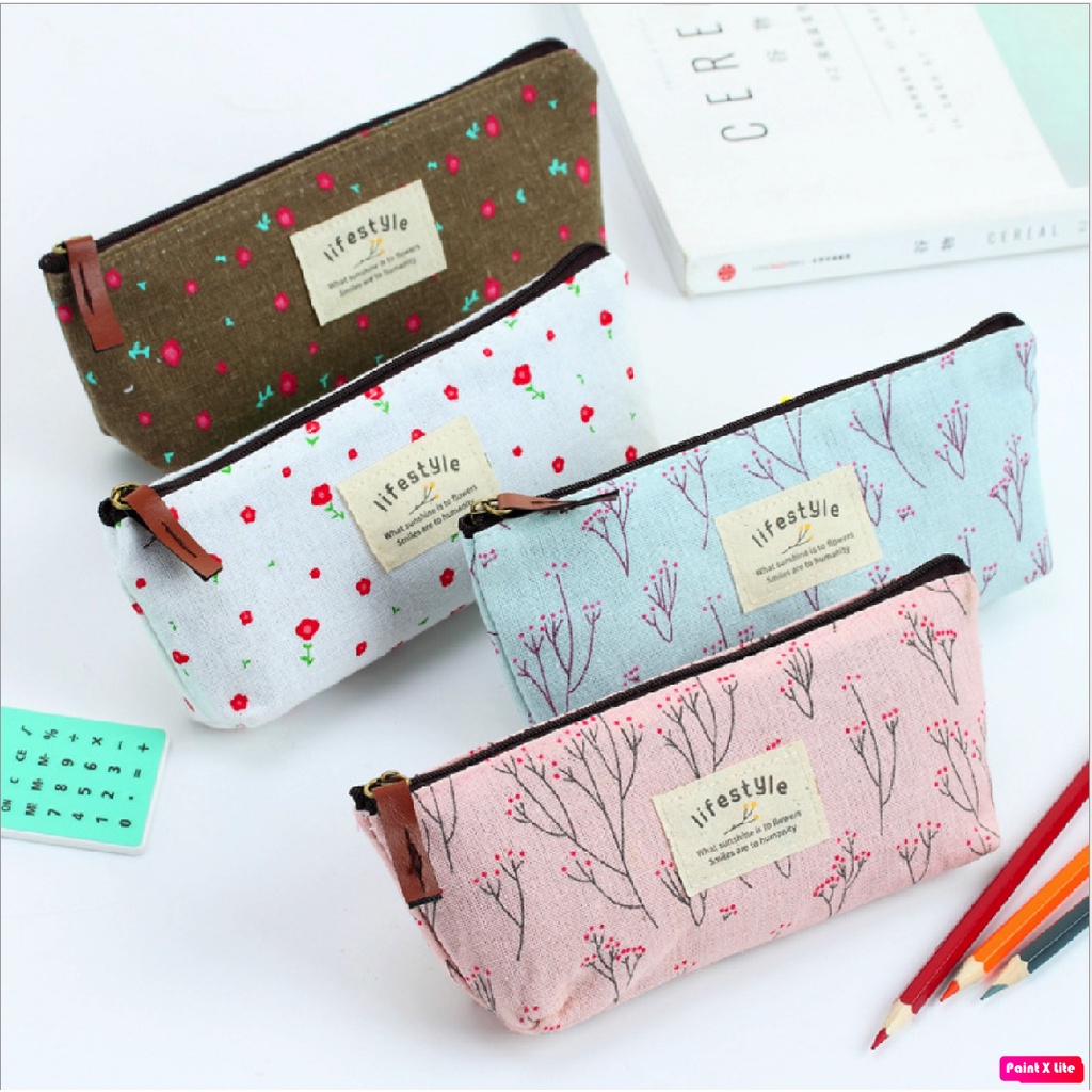 Kotak Pensil, Tempat Pensil Motif Korea, Kotak Pulpen Alat Tulis Kantor ATK