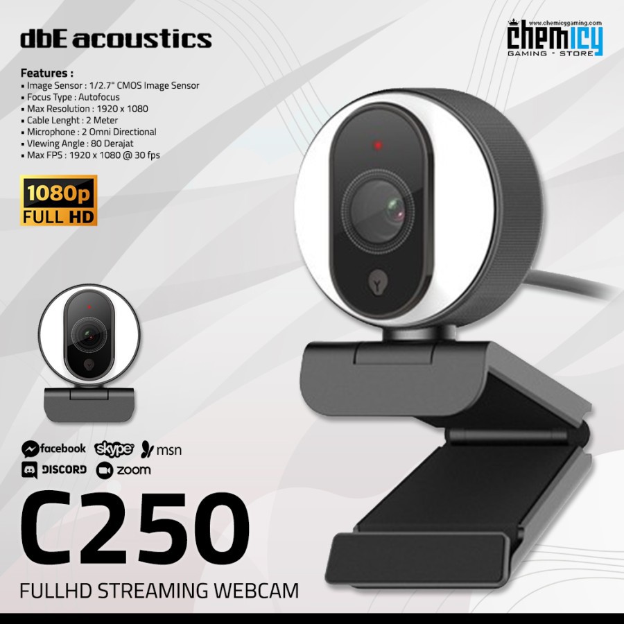 dbE C250 1080p Full HD Autofocus Streaming Webcam