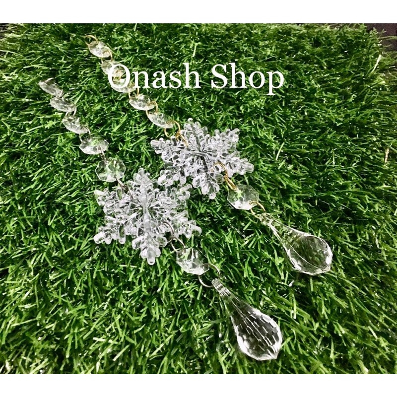 Dekorasi roncean bandul kristal akrilik dekorasi natal dekorasi tirai dekorasi lampu 102