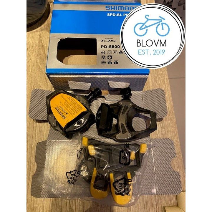 PEDAL SHIMANO 105 R7000 WITH YELLOW CLEAT SH-11 ROADBIKE CLEAT