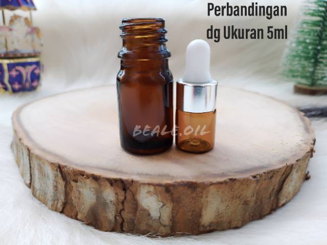 Botol Kaca Pipet Amber Mini 1ml / 2ml / 3ml