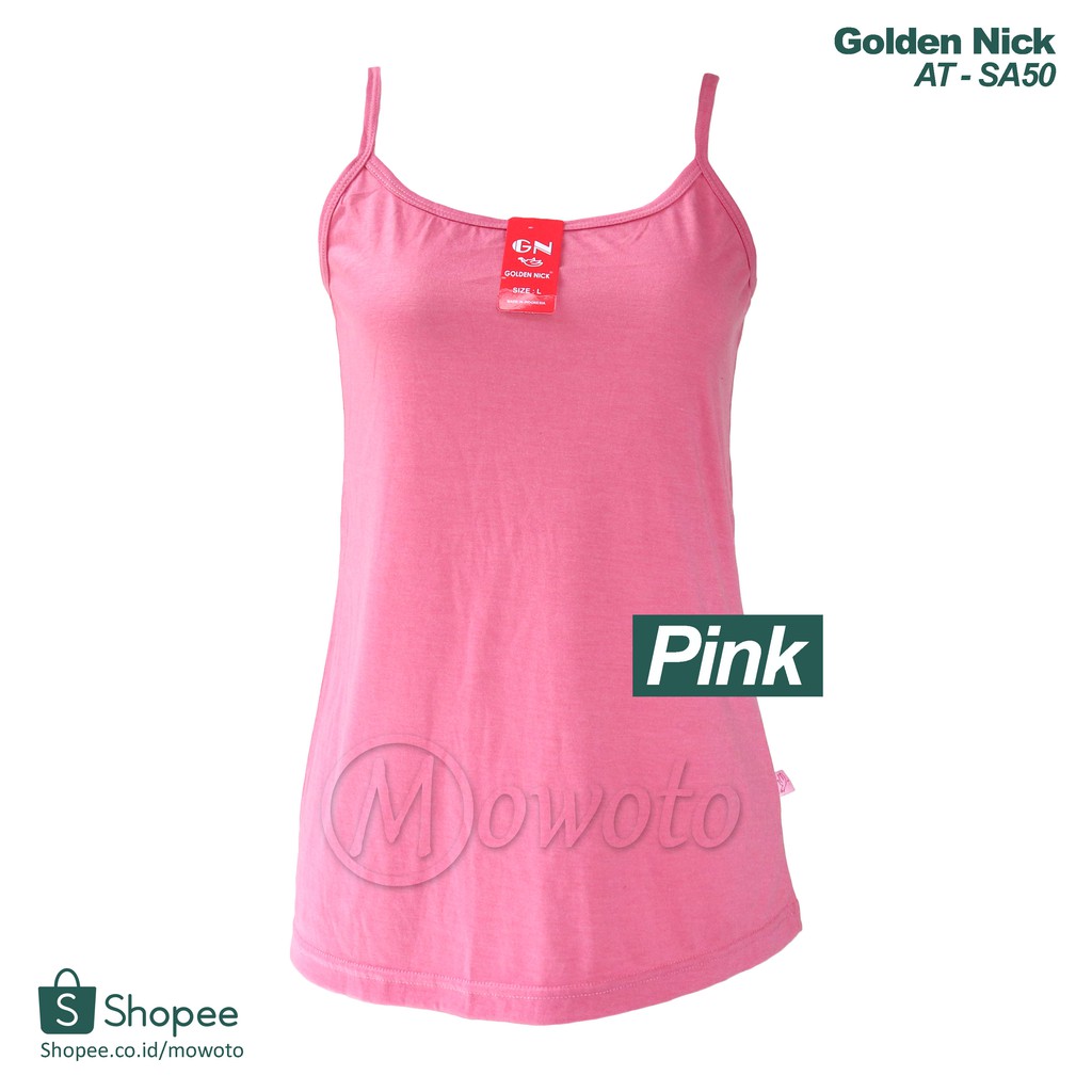 Tanktop Golden Nick Tali KECIL SA50 / Pakaian Dalam Wanita Singlet Tangtop KECIL - Mowoto-2