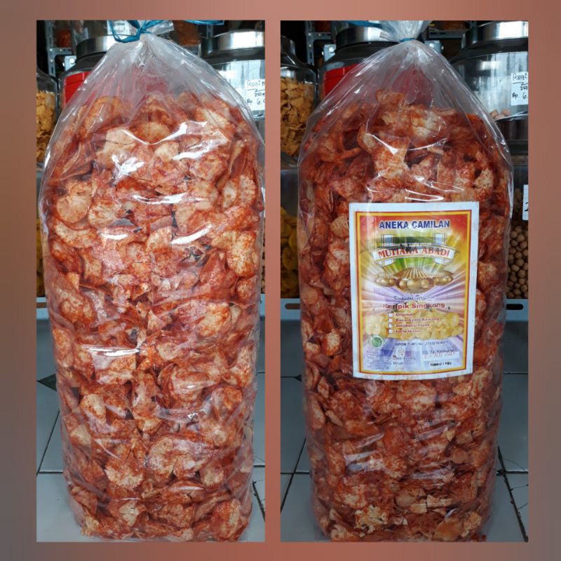 250gr TERMURAH KRIPIK SINGKONG BALADO RUJAK