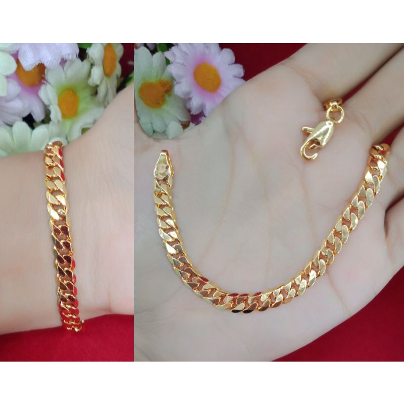 Gelang rantai emas muda kadar 35%