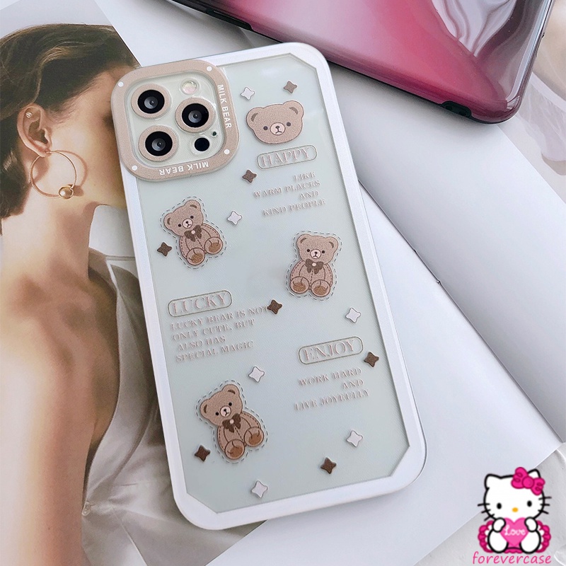 Soft Case Tpu Motif Boneka Beruang Untuk Iphone X 7 8 Plus 6 6S Plus Xr 11 12 13 Pro Max Xs Max SE 2020