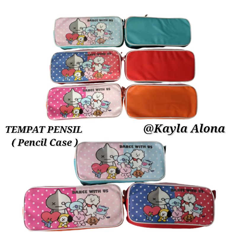 PENCIL CASE / TEMPAT PENSIL ( MOTIF CEWEK )