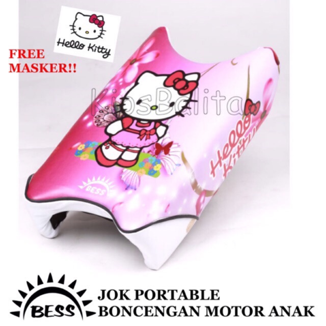 FREE MASKER &amp; BUBBLE WRAP!! JOK PORTABLE  PRINTING MULTIFUNGSI KURSI BONCENGAN MOTOR ANAK/ JOK MOTOR