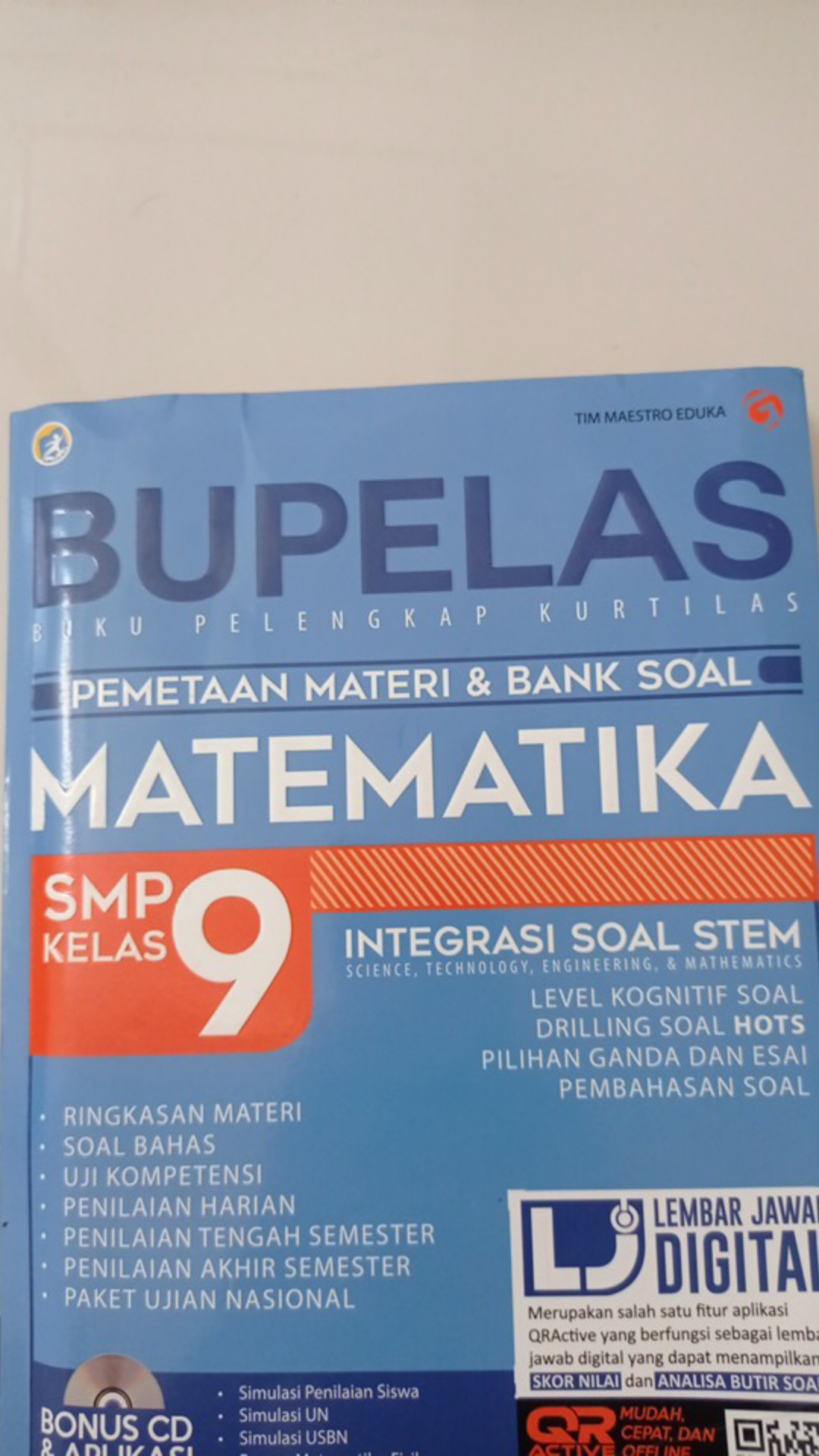 Buku Pelajaran Smp Bupelas Pemetaan Materi Bank Soal Matematika Smp Kelas 9 Shopee Indonesia
