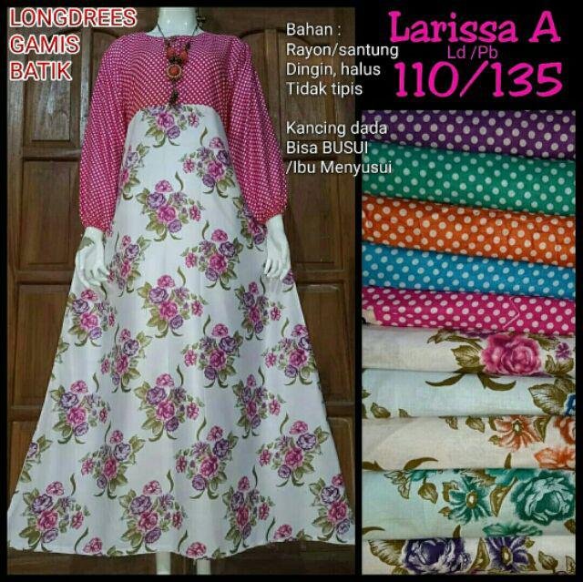 Gamis Batik Cantik Dingin Halus