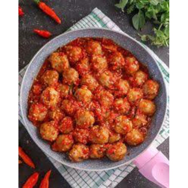

Terlaris !!! pentol bakso merecon 50 pcs /bandung