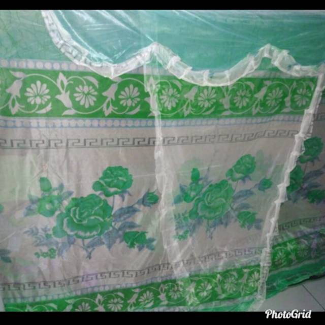 Kelambu Kotak Uk 200 x 200 cm Gantung Motif - Tirai Nyamuk Kasur Tidur