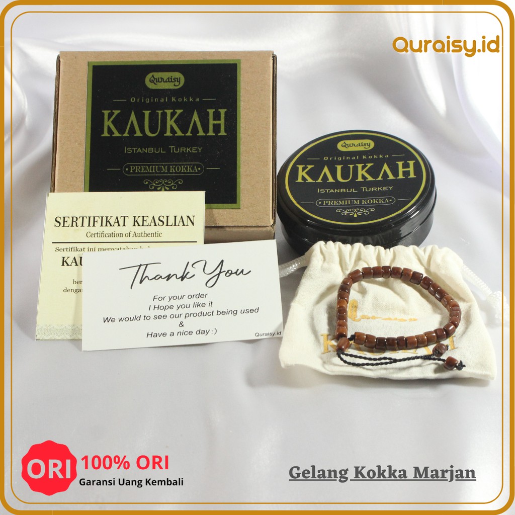 Gelang Kokka Marjan untuk kesehatan Garansi Asli Gelang Pria Wanita Kaukah Kaoka Souvenir Haji Umroh