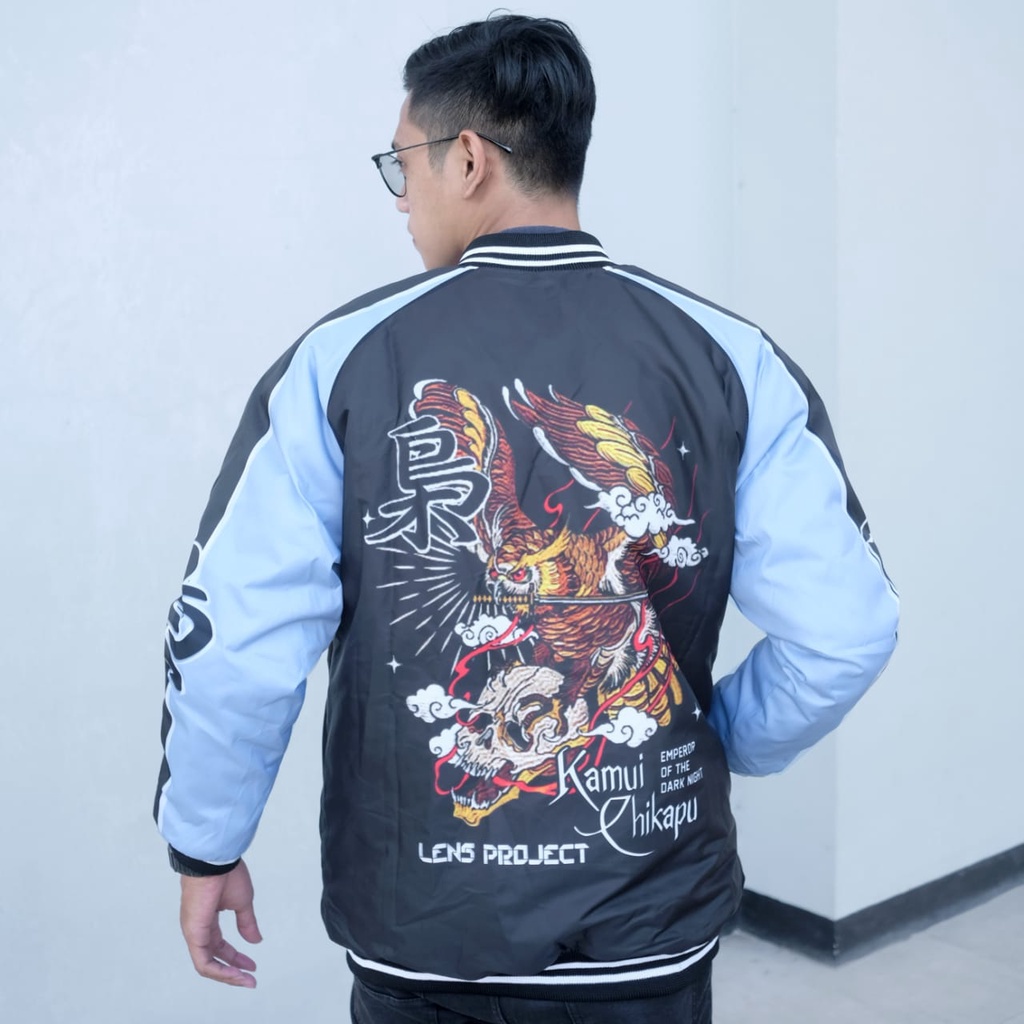 LENS/JAKET BOMBER PRIA/JAKET BOMBER SUBLIM/ JAKET MOTOR /BASEBALL/ BOMBER SUKAJAN/JAKET BOMBER MURAYAMA/MURAYAMA/HIGH AND LOW/ JAKET ORIGINAL JEPANG/ JAKET KASUAL