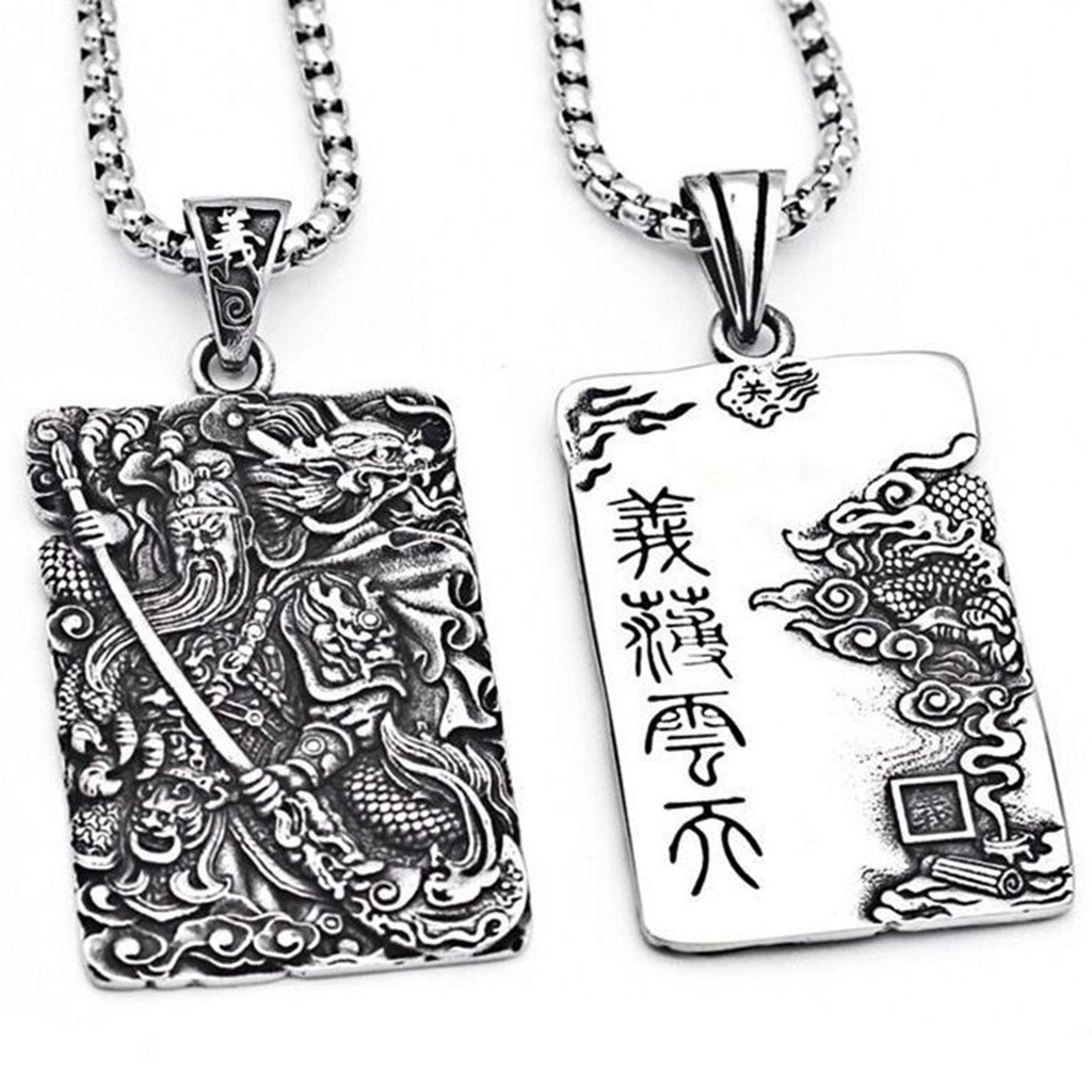 Top Kalung Liontin Pria Keren Logam Yibo Yuntian