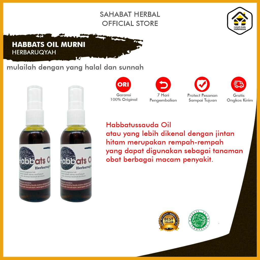 

Minyak Habbatussauda Cair Murni 60 Ml | Habbatussauda Promil | Habbatusauda Oil | Jinten Hitam