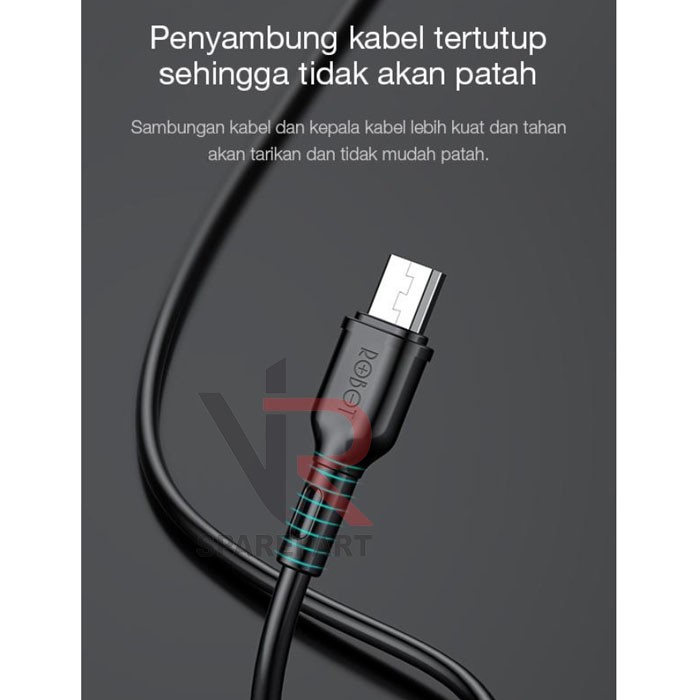 KABEL DATA ROBOT RBM100 MICRO USB KABEL CHARGER 6500