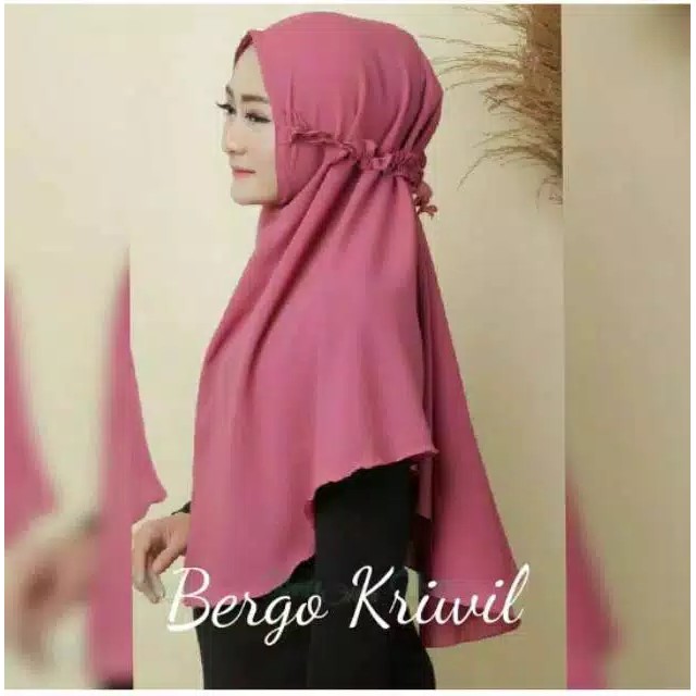 Jilbab Instan Dewasa Bergo Maryam Tali Kriwil Non Ped Diamond Terbaru Termurah / Alody's Collection