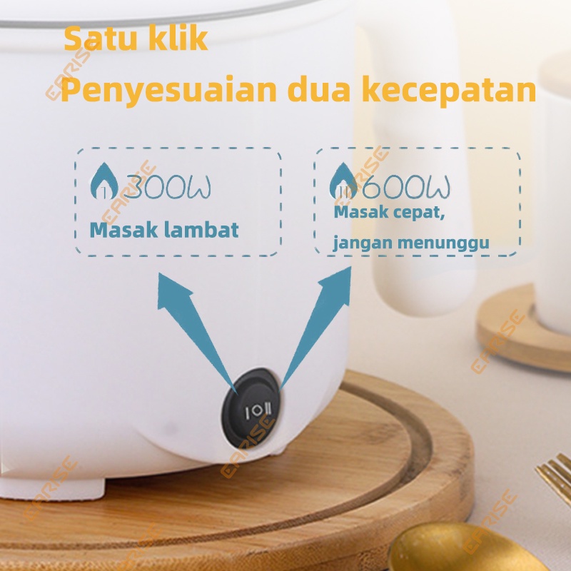 POTE Panci Listrik Multifungsi Elektrik Cooker Keramik teflon Lapisan Ganda Anti Lengket 1.5L Electric Pot