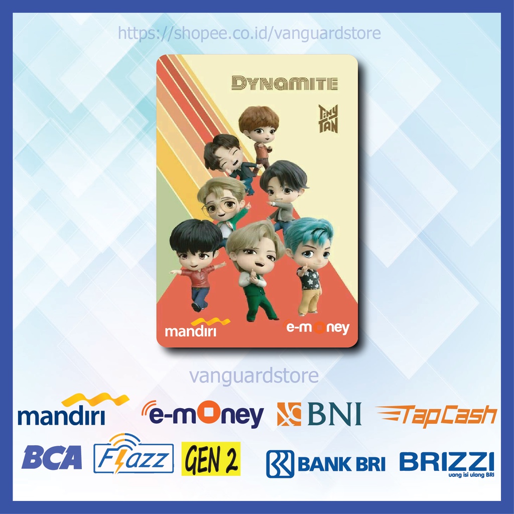 KARTU E MONEY E TOLL KOREA BTS KPOP DYNAMITE TINY TAN EMONEY MANDIRI FLAZZ BCA BNI TAPCASH BRIZZI BRI - 1 SISI