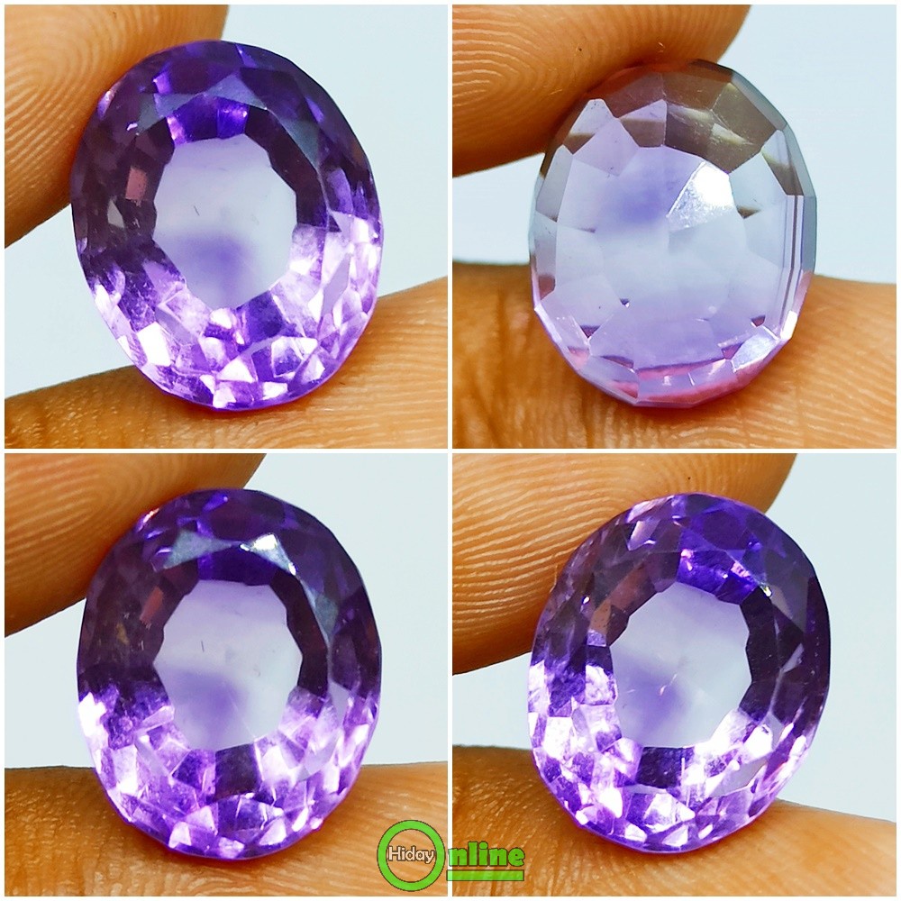 NATURAL KECUBUNG AMETHYST OVAL CUTTING HQ