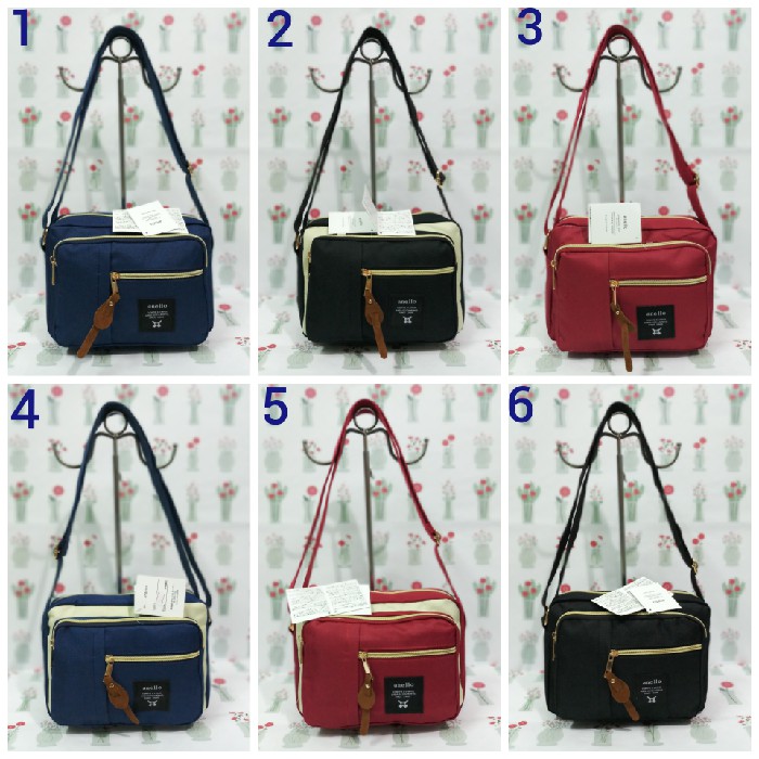 TAS MEWAH TAS SELEMPANG WANITA ANELLO 4Res A512 ORIGINAL